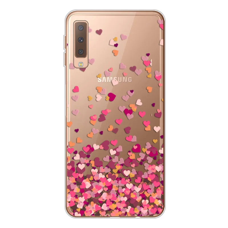 Для samsung A7 2018 чехол мягкий чехол-накладка из силикона и ТПУ для Galaxy A750 A750F