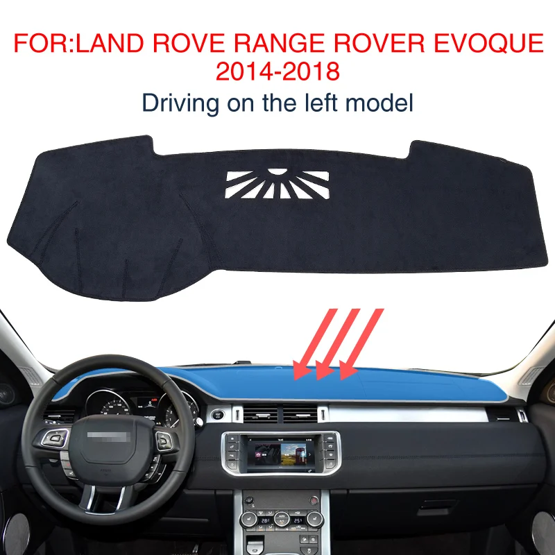 

Коврик для приборной панели smabee, черный коврик для приборной панели LAND ROVE RANGE ROVER EVOQUE 2014-2018, Противоскользящий коврик для приборной панели, за...