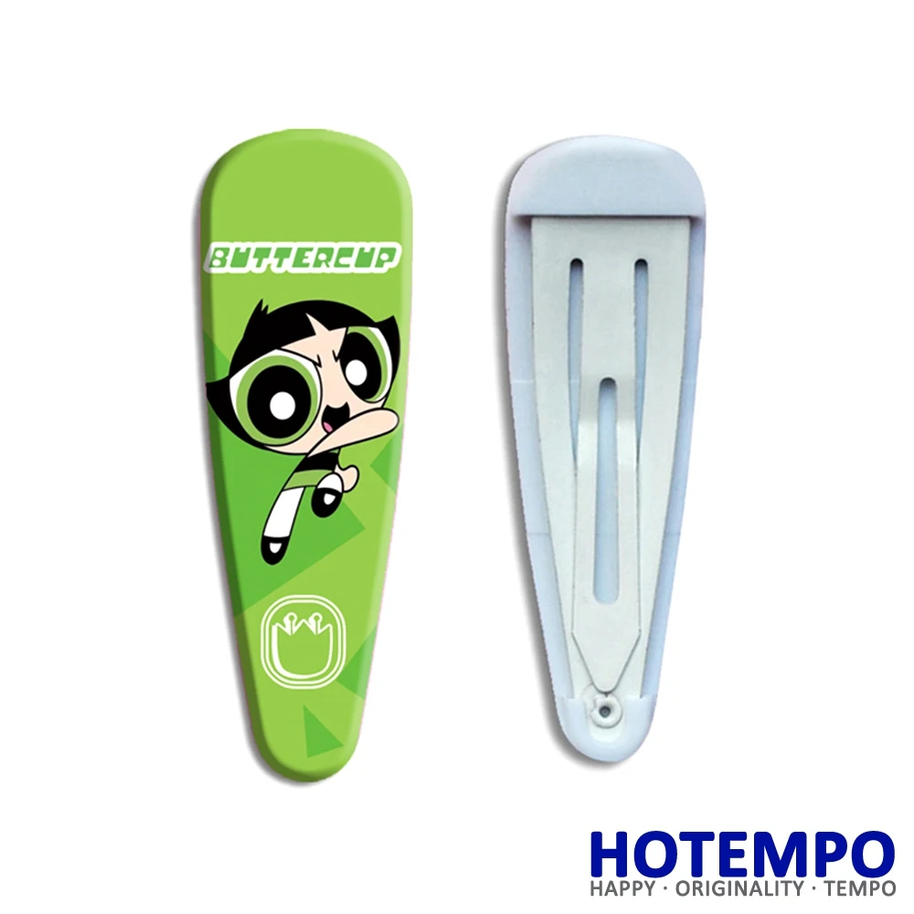2pcs in Powerpuff, аксессуары для волос для девочек, цветные пузыри, BB заколки для волос для девочек, Мультяшные детские заколки 5 см, Детская повязка для волос - Цвет: 2pcs in