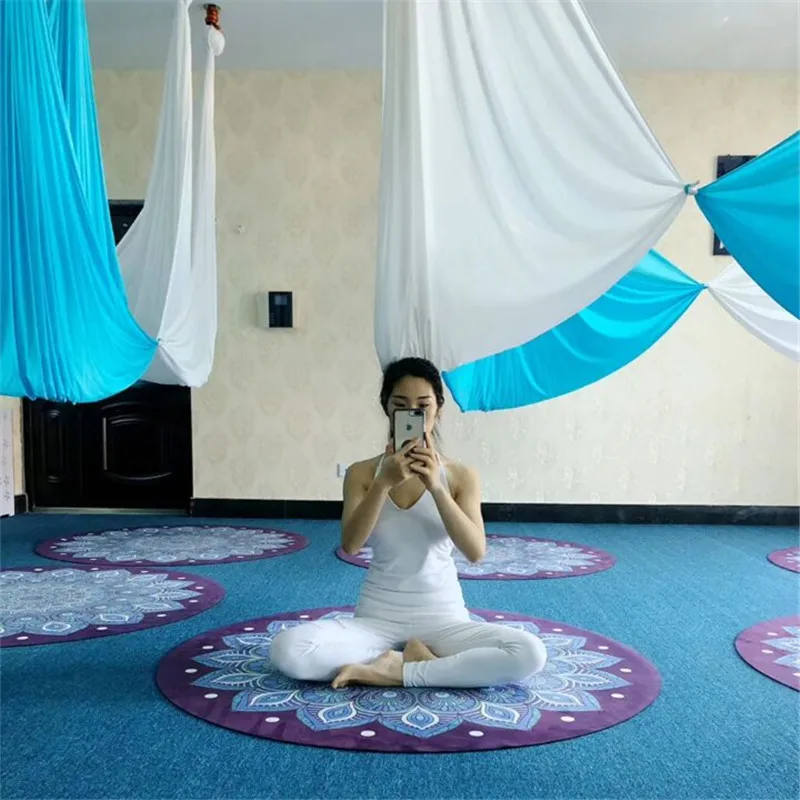 Гамак для йоги Blue Song только ткани 6 7 8 9 10 метров и 20 цветов варианты ширины 2 м