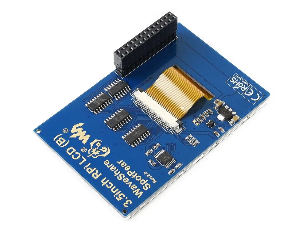 3 5 дюймовый резистивный сенсорный экран Waveshare RPi LCD (B) TFT дисплей предназначенный
