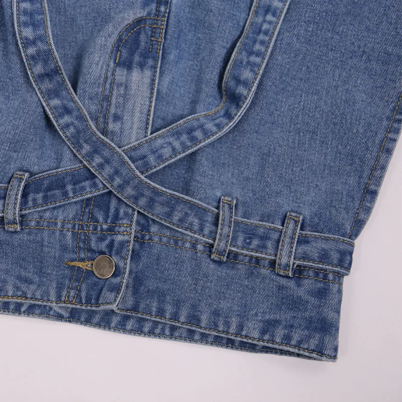 Однотонная женская одежда джинсовые шорты с поясом Новое поступление Harajuku Лето