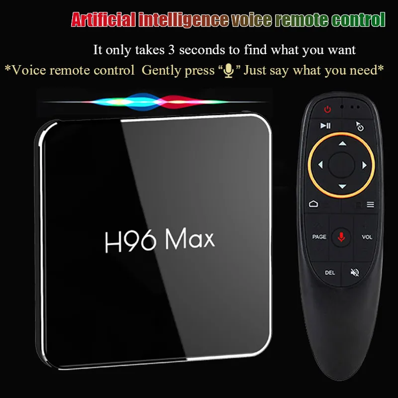 H96 Max Smart tv Box Android 8 1 Amlogic S905X2 четырехъядерный 64 битный медиаплеер 4G/64G 2 4G/5 8G Wifi USB3.0 4K