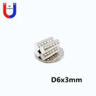 1000 шт., супермощный неодимовый магнит NdFeB 6 х3 мм