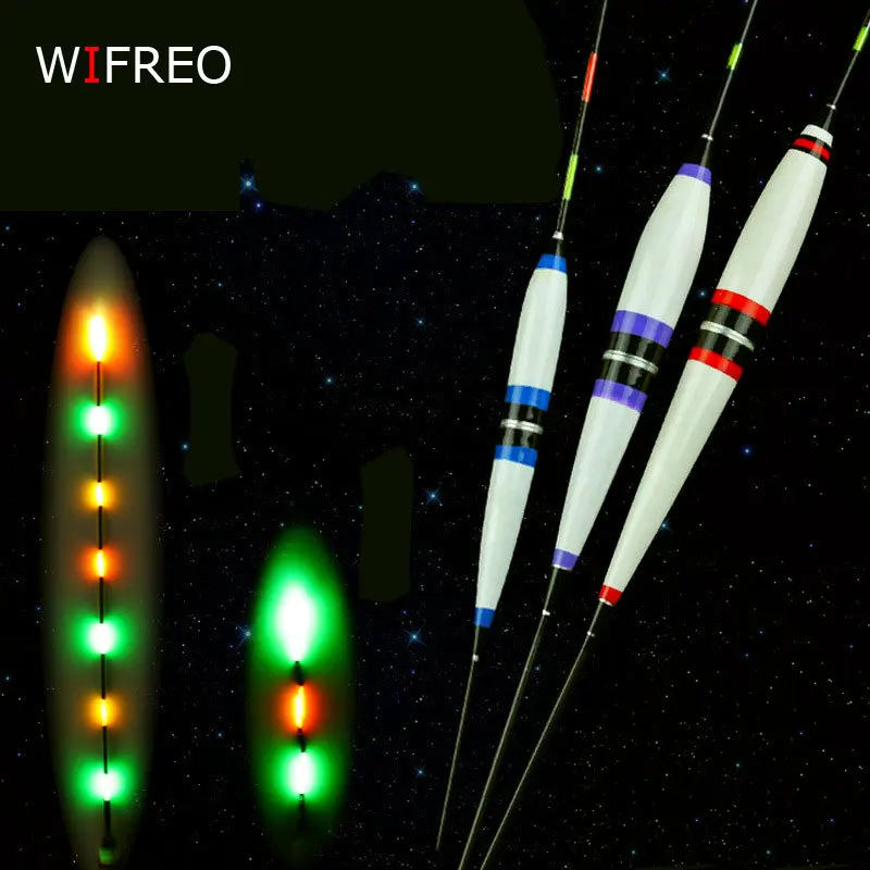 Wifreo 2 шт. электрические поплавки для рыбалки ночсветильник светящиеся на