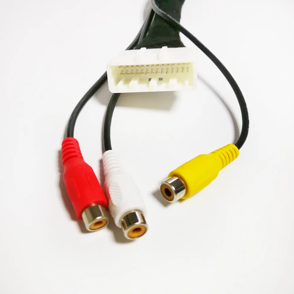 Biurlink Автомобильная камера Реверсивный провод 3RCA Видео задняя парковка AV кабель адаптер для Toyota
