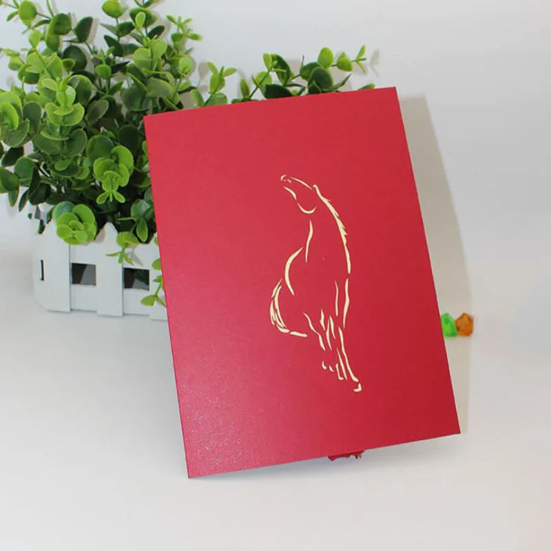 3D лазерная вырезка открытка резьба полый бумажный резак оригами ручная