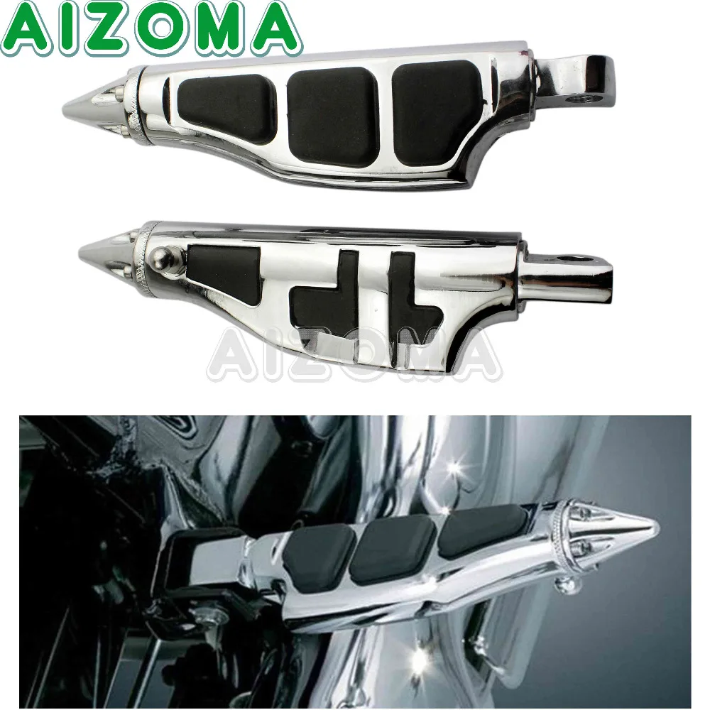 Пара хромированных колышек на шпильках для пассажирского мотоцикла Harley Touring Rocket |