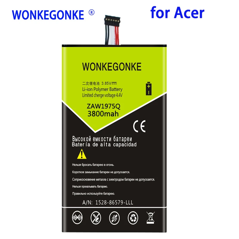 WONKEGONKE 3800mah ZAW1975Q для ACER A1 713 713HD Iconia Tab 7 LZ аккумулятор|Аккумуляторы мобильных