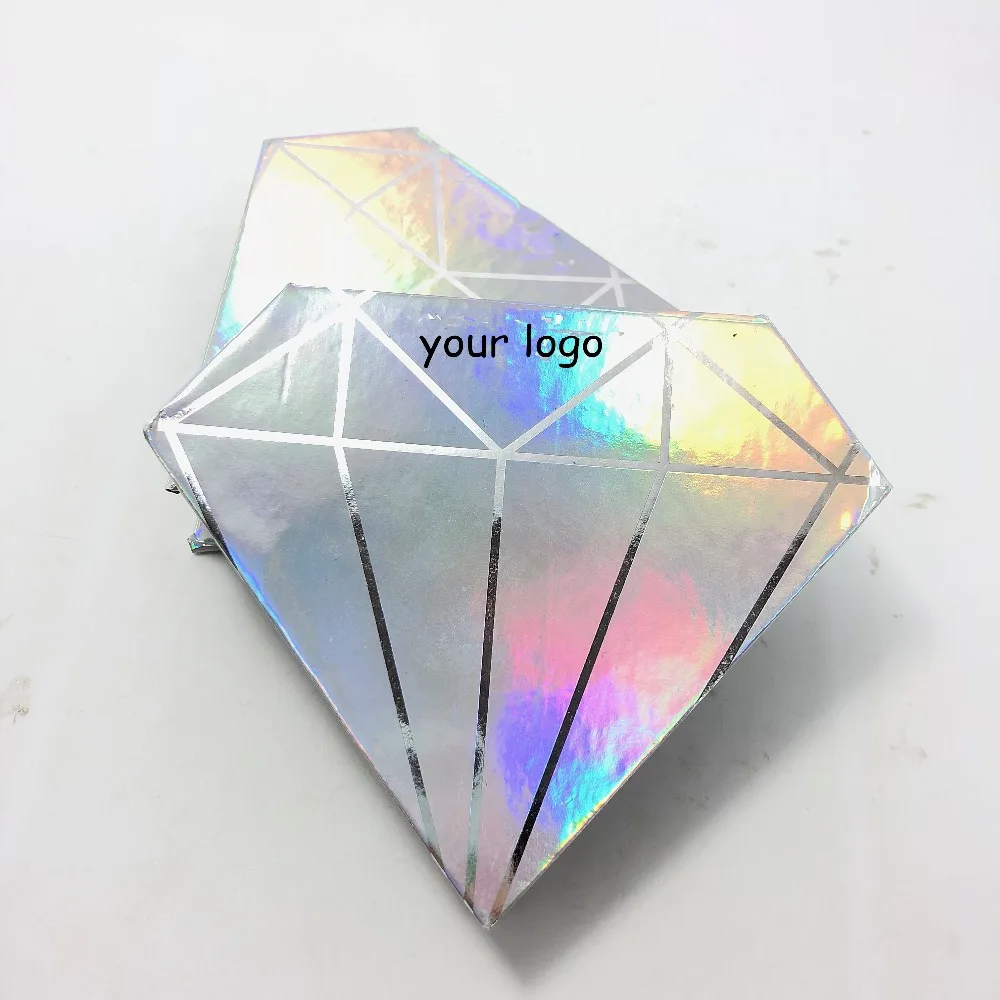 Customized mini Diamond case For Strip lashes package Volume Eyelashes Premade Fans Individual Extensions packages | Красота и