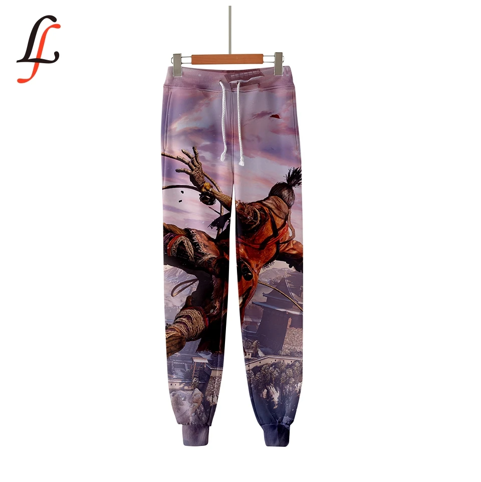 New Hip Kpop Fashion Casual Jogger Pants SEKIRO Shadows Die Twice 3D modis Warm fashion Slim unisex Oversize |