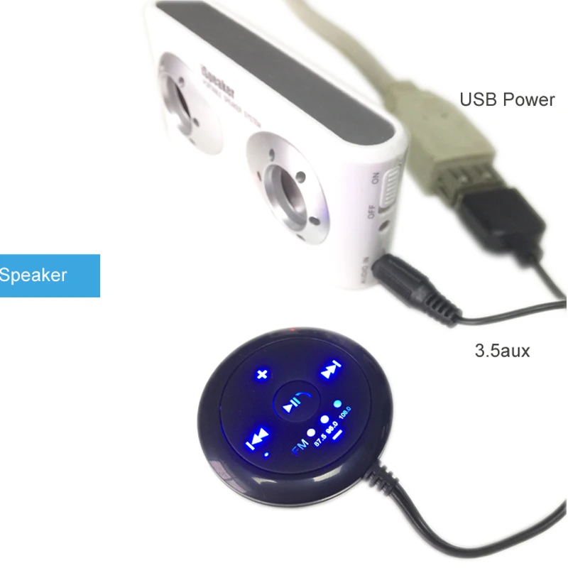 Авто Bluetooth автомобильный комплект ручной работы 5 0 музыкальный адаптер AUX