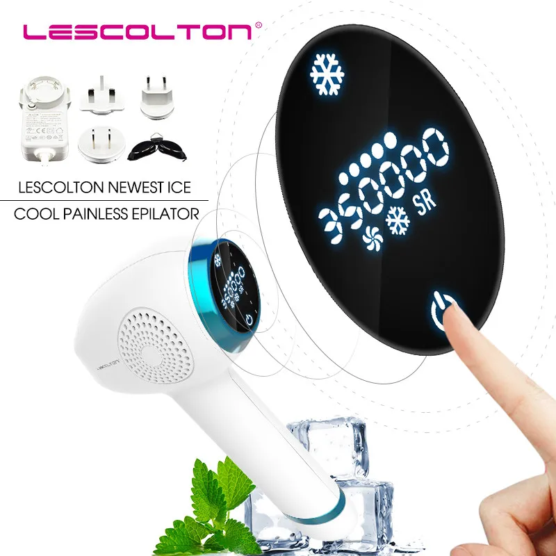 Lescolton 3в1 IPL эпилятор для удаления волос, постоянный лазер для дома, триммер для бикини, Электрический Фотоэпилятор