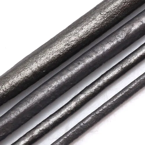 Pearl dark gray 003 OlingArt 1,5/2,0/3,0/4,0 мм 2 M из натуральной кожи с круглым носом, популярный шнур/провода DIY шнуры женские прелестные серьги браслет ожерелье ювелирных изделий - Цвет: Pearl dark gray 003