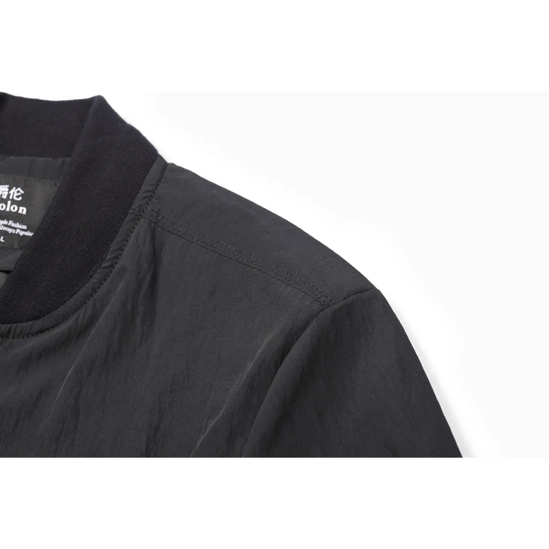 Enjeolon brand casual fashion jackets coat men black solid Mens plus size 3XL coats clothing stand collar Men clothes JK0440 | Мужская