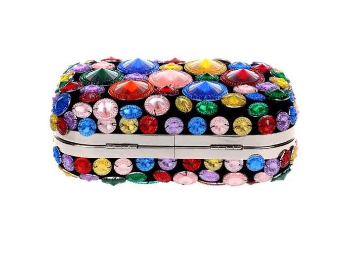 Для женщин вечерняя сумочка BS010 Ежедневные клатчи хрустальные бриллианты