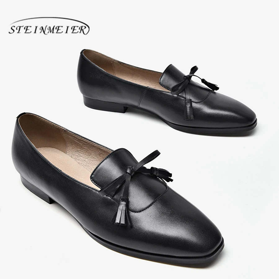 

Genuine Leather Women Flats Oxford Shoes Woman Sneakers lady brogues Vintage Casual shoes for Women Footwear 2020 black brown