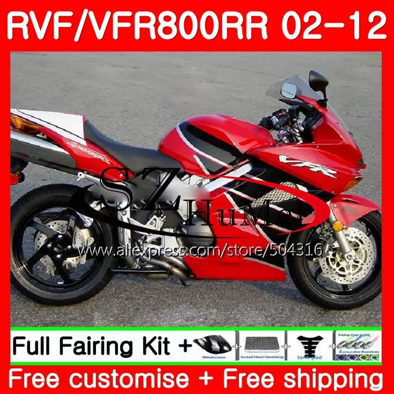 

Fairing For HONDA Interceptor VFR800RR Stock red 02 08 09 10 11 12 113SH15 VFR 800R VFR800 RR 2002 2008 2009 2010 2011 2012