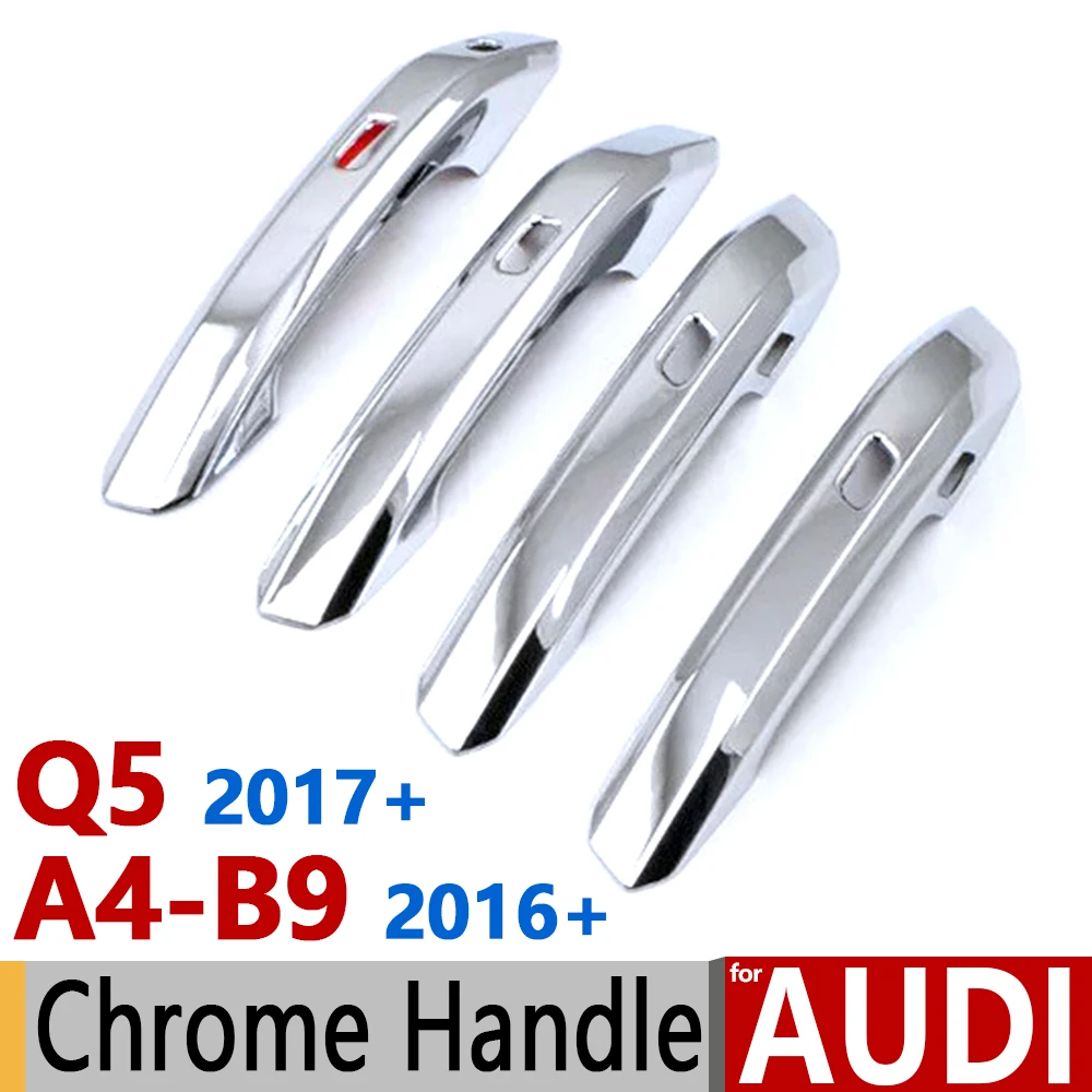 Для Audi A4 B9 2016 2018 Q5 2017 Роскошная хромированная крышка для дверных ручек комплект