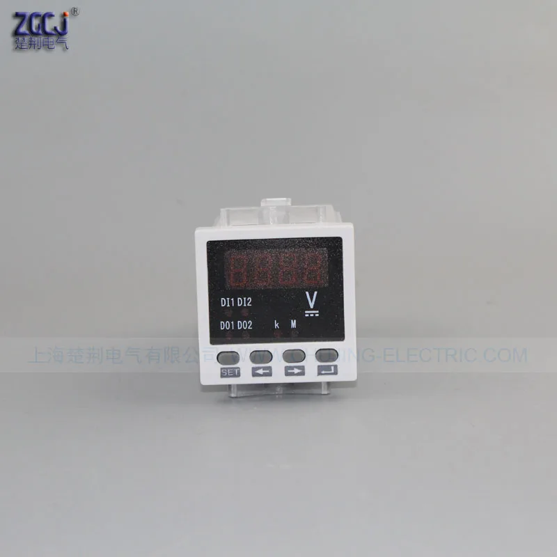 DC 0-48 в цифровой дисплей измеритель напряжения с RS485 связь Modbus-RTU протокол 48 В