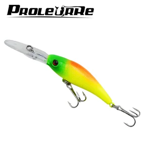 Рыболовная Приманка в виде гольяна с длинным языком, 10 см, 9,5 г, жесткая приманка, плавающий кренкбейт, рыба, топвотер, воблеры рыбы, рыболовная снасть, 1 шт.