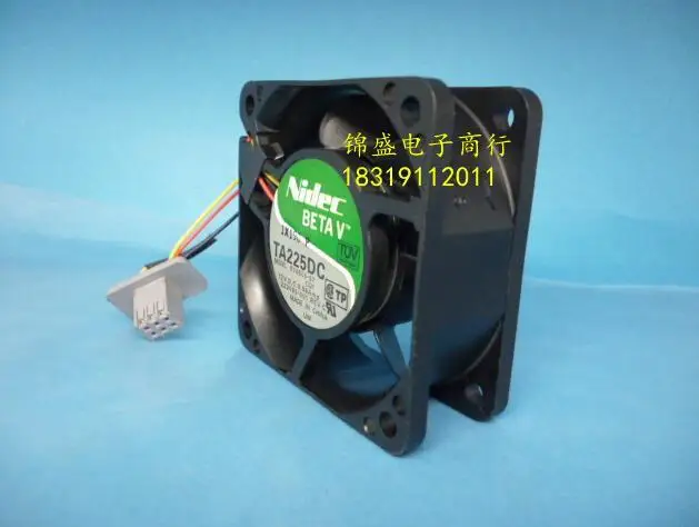NIDEC TA225DC B34605-57 6025 60x60x25 мм (6 см) DC 12V 0.58A (3 провод 6 контактный разъем) два шариковый