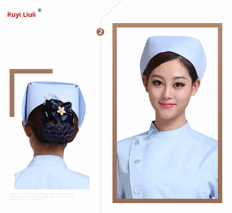 

Cotton operating room printed hat female doctors and nurses working cap covering headscarf surgery hat month hat men-Ruyi Liuli
