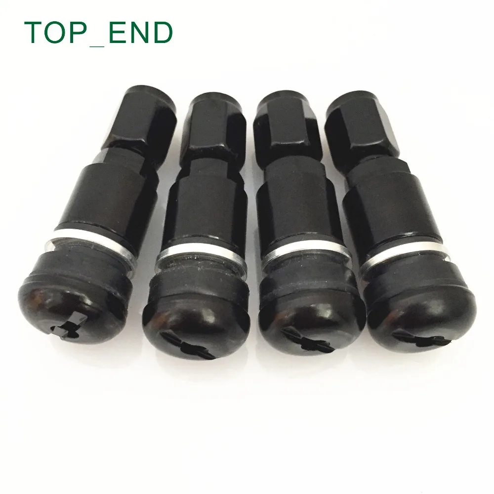 Черный, MS525AL, бесплатная доставка, профессиональный алюминиевый стволовой клапан для шин, шестигранный колпачок клапан для легковых автомобилей, подходит для большинства автомобилей