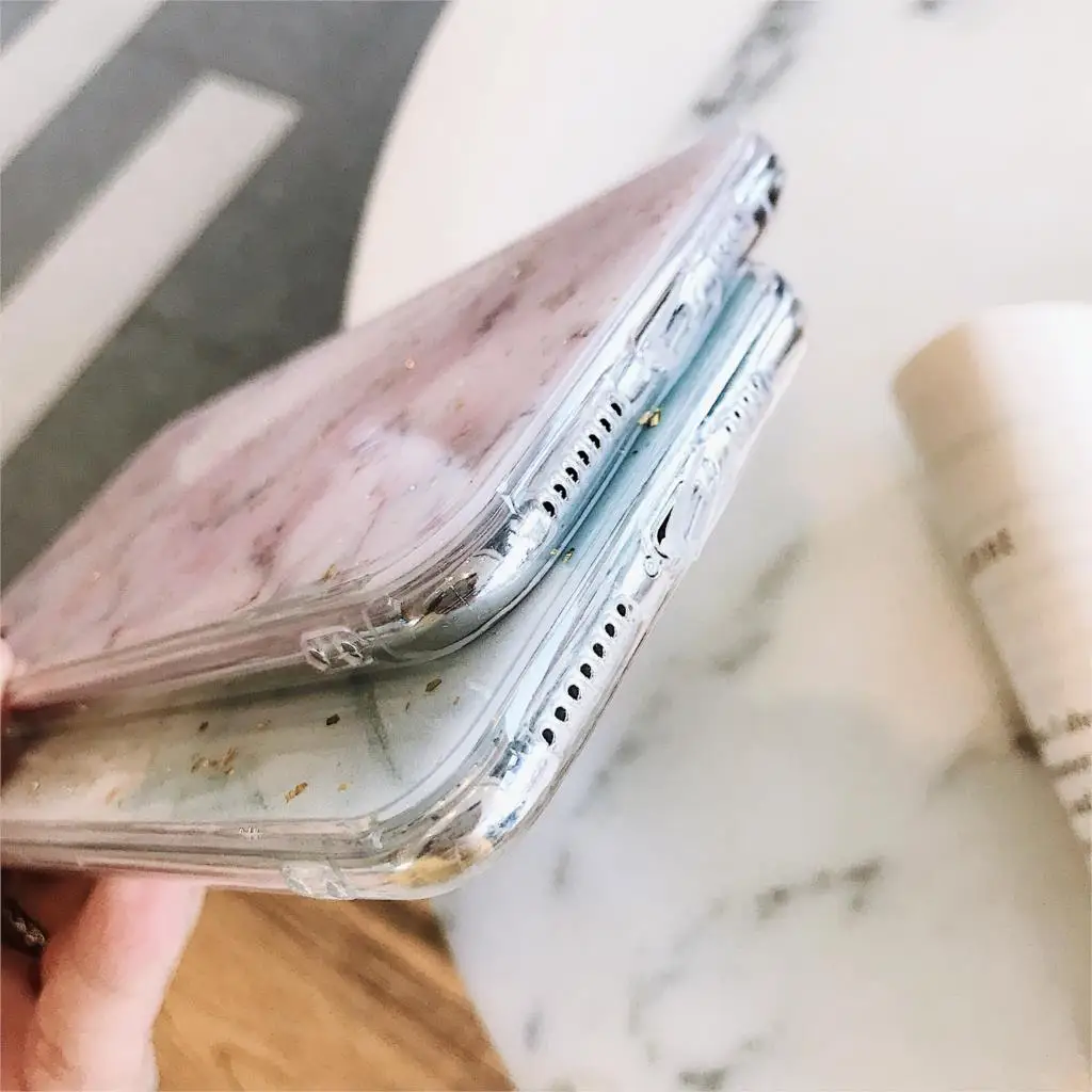 Platinum Сращивание розовый мрамор Funda блестящий чехол для iPhone X XS Max Xr 6 S 7 8 Plus 10 мягкий