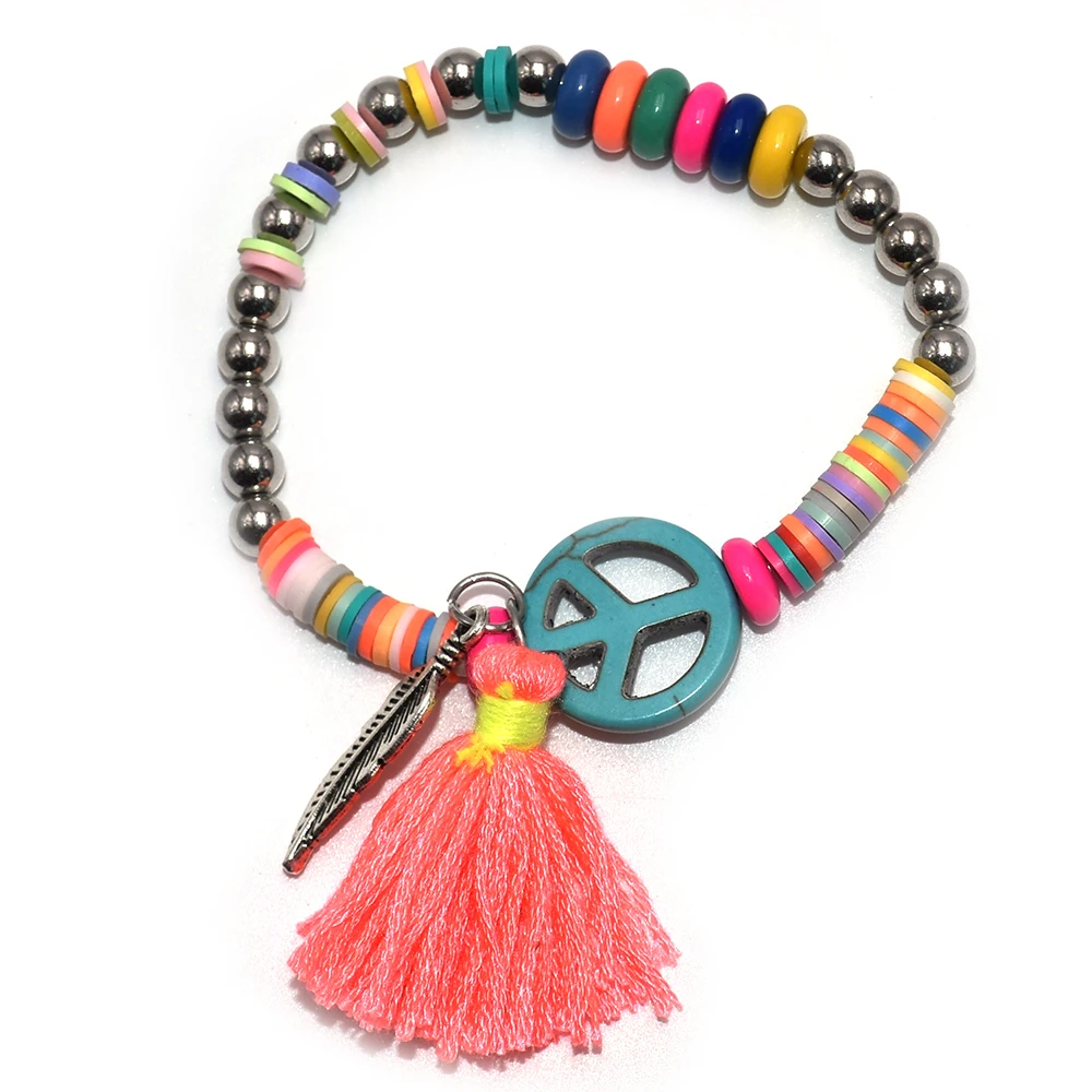 Новые пляжные ювелирные изделия ручной работы богемные красочные женские