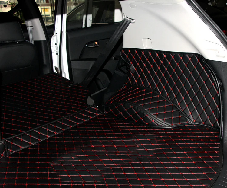 

wearable waterproof fiber leather car trunk mat for kia sportage 2011 2012 2013 2014 2015 3rd gemeration car accessories