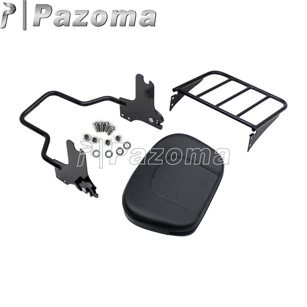 Черная мотоциклетная съемная спинка для заднего сиденья багажная стойка Harley Touring