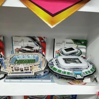paper 3d puzzle football stadium toys world famous football field assembly model kids diy toys jigsaw puzzle assembling toy