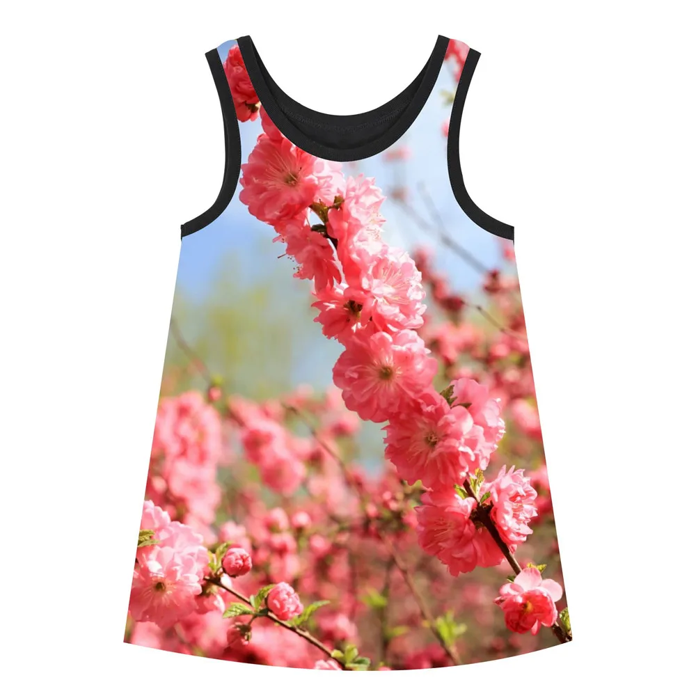 baby Girl clothing Dresses girl Summer style dress Kids big brand Fashion 2019 nice Print Children Clothes | Детская одежда и