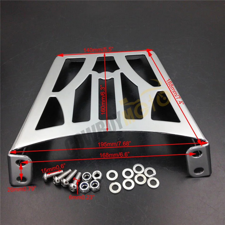 Хромированная багажная стойка для мотоцикла SSY Bar Harley Sportster Softail FLSTC FLSTF FLSTS XL883