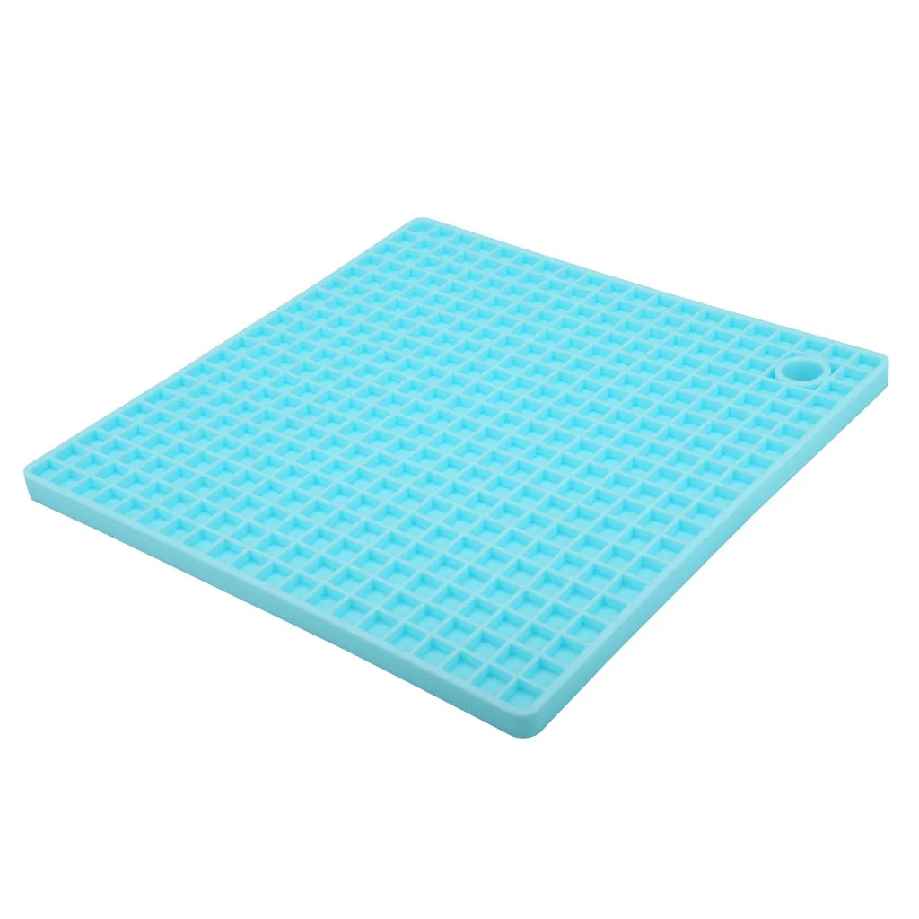 Reusable Non-Slip Non-Toxic Silicone Mat Bowl Coaster Square Table Placemat Kitchen Anti-hot Pad Drop Shipping | Дом и сад
