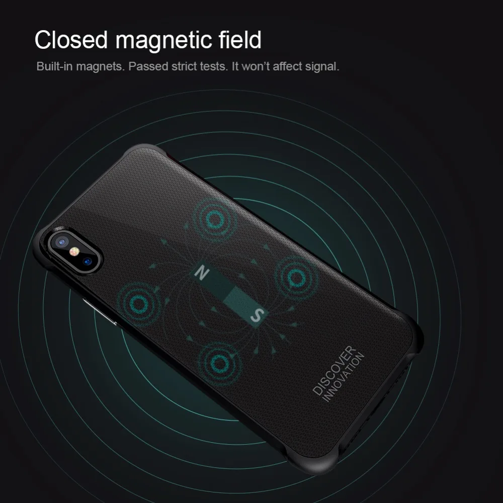 NILLKIN автомобильное магнитное Беспроводное зарядное устройство для iPhone X