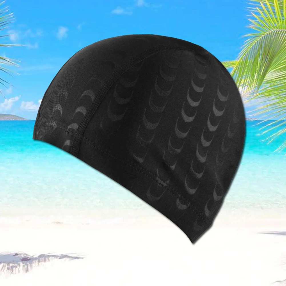Lightweight Breathable Solid For Men Pool Sports Adult Fashion Elastic Protection Hat Waterproof Swimming Cap Beach | Спорт и
