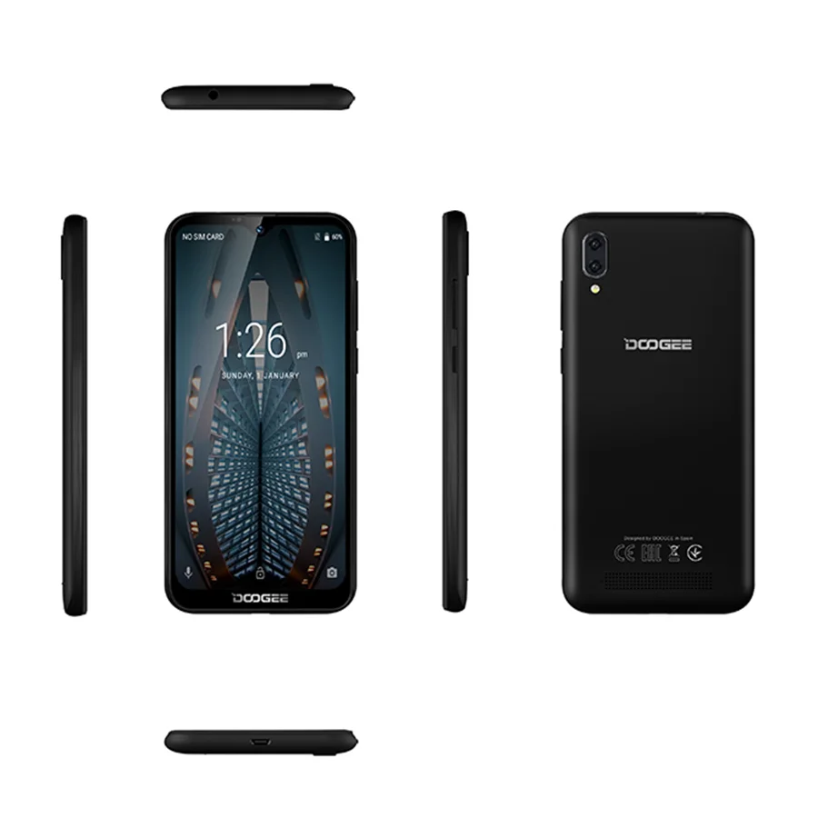 DOOGEE Y8C Android 8 1 6 дюймов 19:9 дроп LTPS экран смартфон MTK6580 ГБ ОЗУ 16 Гб ПЗУ 3400 мАч две sim