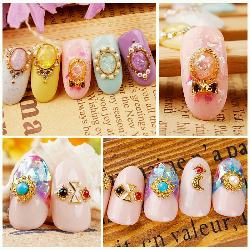 

50/100/200/500g PP BAG Irregular Manicure Glitter Lake Blue Cameo Crushed Sea Shinny Mixture Ice Mylar Shell Glitter Podwer 05