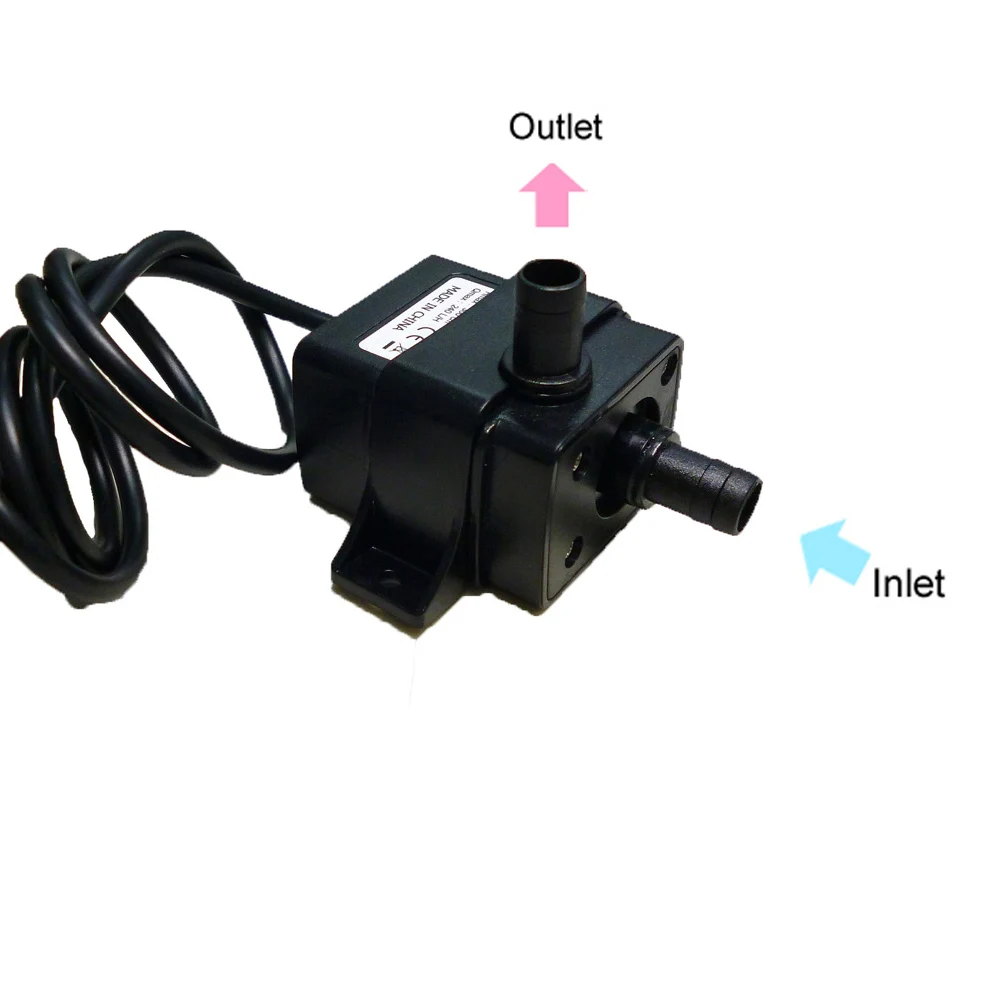 Mini DC12V Micro Brushless Water Oil Pump Waterproof Submersible Fountain Aquarium Circulating 240L/H 5W 0~60C | Дом и сад