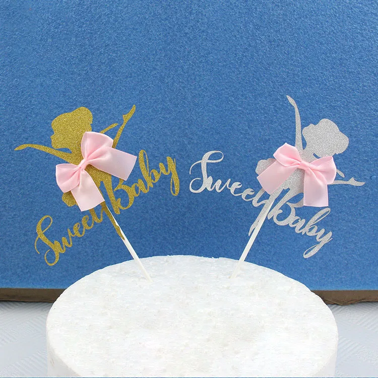 Искусственные топперы для капкейков балетка девочка sweetbaby свадебное украшение