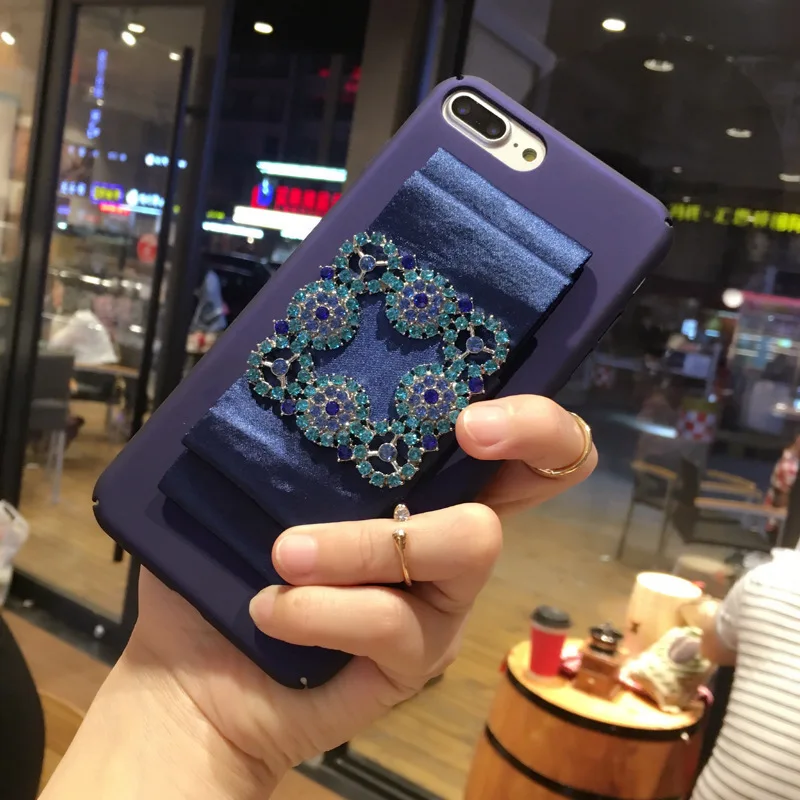 Чехол для мобильного телефона IPhone8plus Apple7 квадратная пряжка горный хрусталь 6s