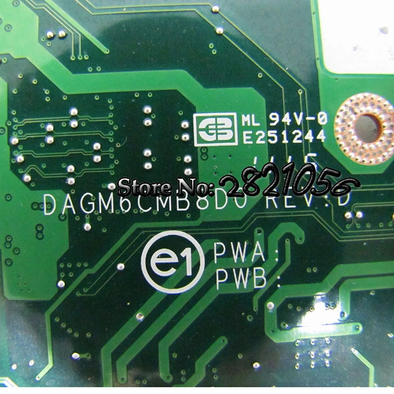 Nokotion материнская плата для ноутбука DAGM6CMB8D0 CN 0C47NF dell XPS 15 L502X GT525M HM67 DDR3