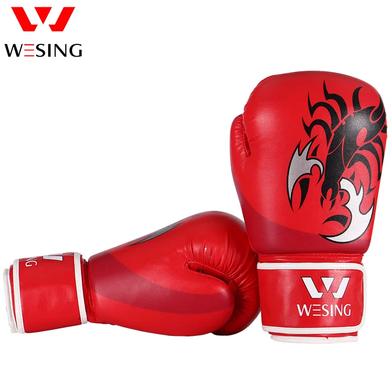 Wesing дышащие Боксерские перчатки для мужчин и женщин тренировочные соревнования