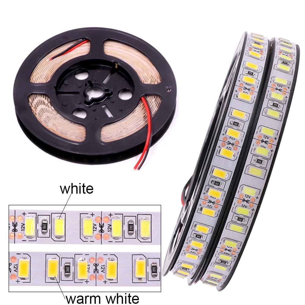 

1 м 2 м 3 м 4 м 5 м светодиодный светильник SMD 5630 5730 120 светодиодов/м не водонепроницаемый светодиодный светильник гибкий 5 м 600LED 12 В Рождественск...