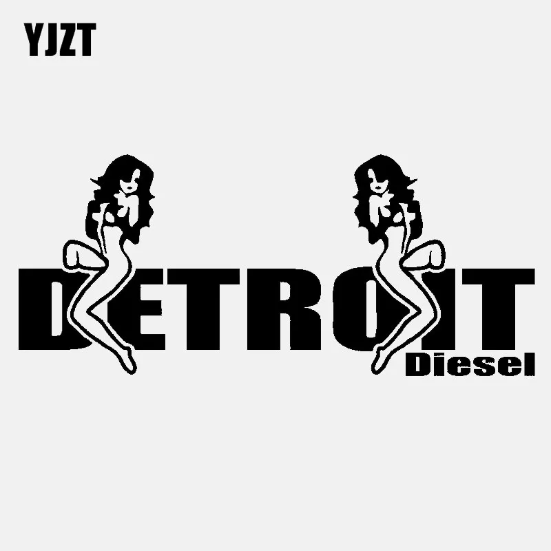 YJZT 14 5 см * 6 2 DETROIT DIESEL виниловые наклейки в виде Фотообоев c переводными картинками