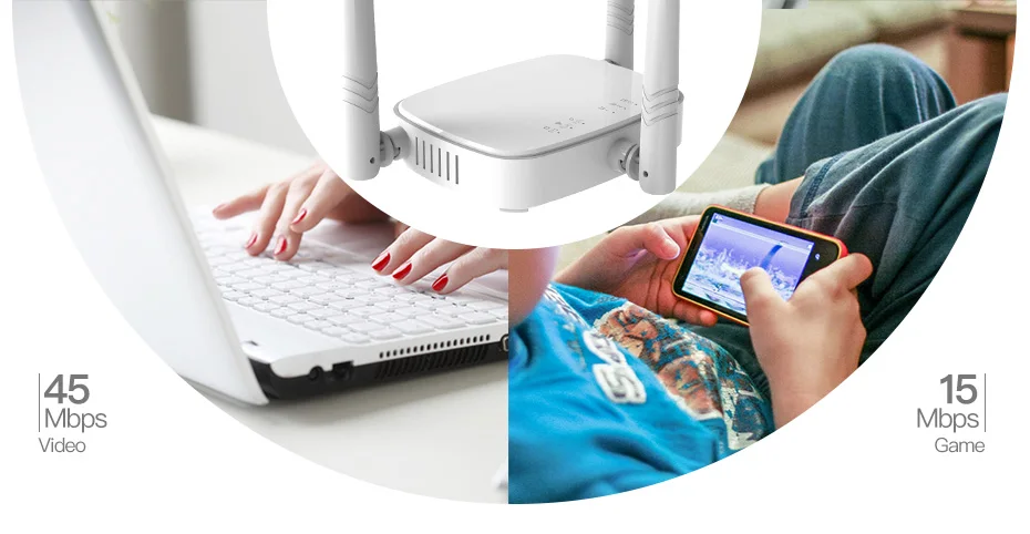 Tenda N318 300 Мбит/с Беспроводной Wi-Fi маршрутизатор Wi-Fi повторителя Booster, прошивки нескольких языков, 802.11b/g/n, 1WAN+ 3LAN Порты, легкая установка