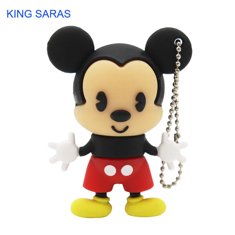 Red KING SARAS мультфильм реальная емкость собака Микки флэш-накопитель usb 2,0 4 ГБ 8 ГБ 16 ГБ 32 ГБ 64 ГБ флешка - Цвет: Red