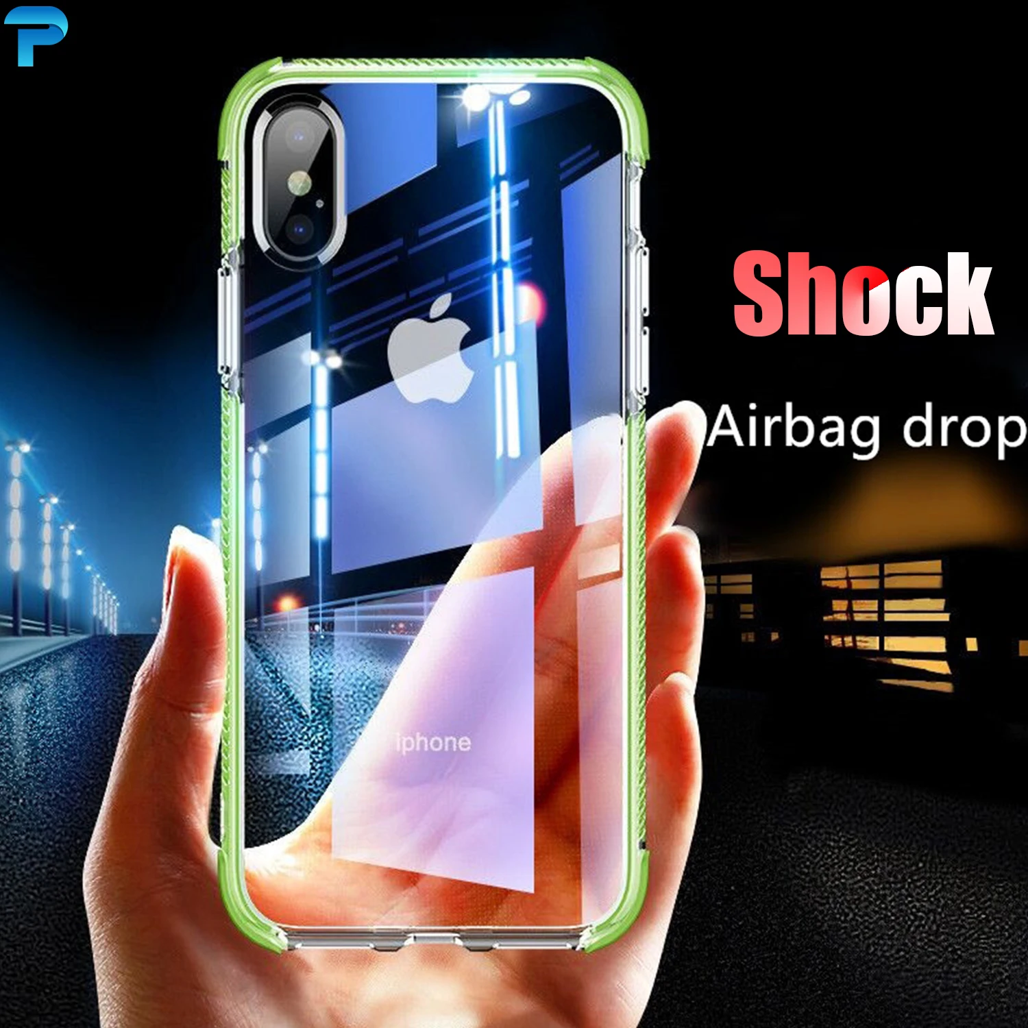 Противоударный Чехол Air Bag для iPhone X XS XR Max 8 7 6 6S Plus прозрачный силиконовый чехол